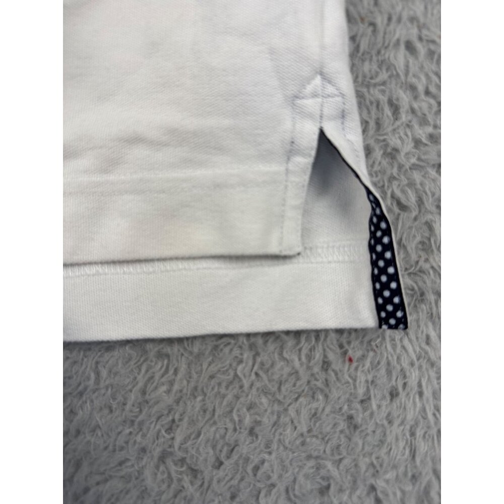 Robert Graham White Polo Shirt XL Classic Fit Embroidered Devil Logo Made - Peru - Picture 2 of 13